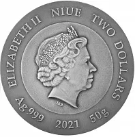 Монета "Крипто-Майнинг", 2021 г., Серебро, 50 гр., проба 999, НИУЭ