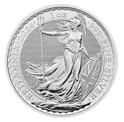 Монета "Британия", 2026 г., Серебро, 31,1 гр., проба 999, СОЕДИНЕННОЕ КОРОЛЕВСТВО