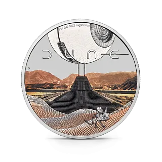 Монета "Дюна", -, 2026 г., 31,1 гр., проба 999.9, ТУВАЛУ