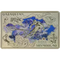 Монета «Шымбулак», 2024 г., Серебро, 31,1 гр., проба 925, КАЗАХСТАН