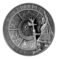 Монета "Империя Инков", 2025 г., Серебро, 1 000 гр., проба 999, САМОА