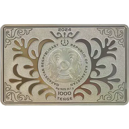 Монета «Шымбулак», 2024 г., Серебро, 31,1 гр., проба 925, КАЗАХСТАН