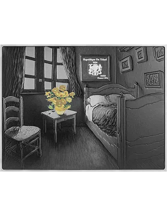 Монета «Подсолнухи», 2024 г., Серебро, 77,75 гр., проба 999, ЧАД