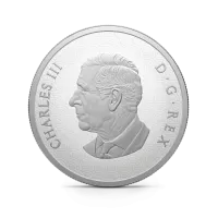 Монета "Лунный год Козы", 2027 г., Серебро, 31,39 гр., проба 9999, КАНАДА