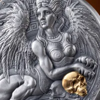 Монета "Сфинкс", 2024 г., Серебро, 31,1 гр., проба 999, КАМЕРУН