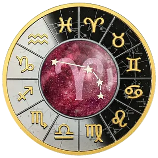 Монета "Овен",  2023 г., Серебро, 17,5 гр., проба 999, КАМЕРУН