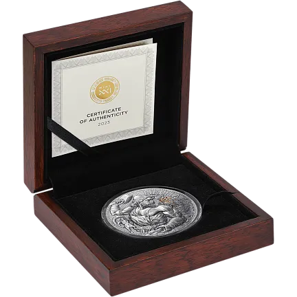 Монета «Гефест», 2023 г., Серебро, 93,3 гр., проба 999, КАМЕРУН