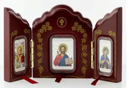 Монета "Набор икон Триптих", 2017 г., Серебро, 24 гр., проба 925, СЕВЕРНАЯ МАКЕДОНИЯ