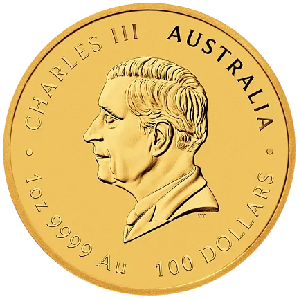 Монета «Год Лошади», 2026 г., Золото, 31,1 гр., проба 999.9, АВСТРАЛИЯ