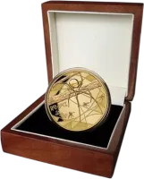 Монета "Красноспинный паук", 2018 г., Золото, 31,1 гр., проба 9999, НИУЭ
