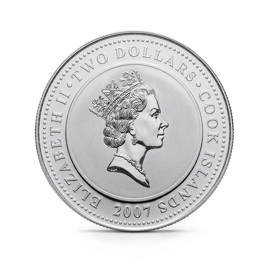 Монета Приключения Шерлока Холмса, 2007 г., 31,1 гр., проба 999, ОСТРОВА КУКА