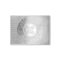 Монета "Водяные лилии", 2026 г., Серебро, 31,1 гр., проба 999, КАМЕРУН