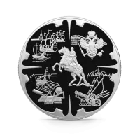Монета "Деяния Петра I", СПМД, 2003 г., Серебро, 3 000 гр., проба 900, РОССИЯ