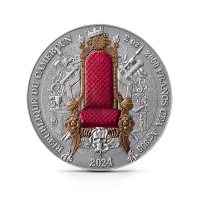 Монета "Монгольская Империя",  2024 г., Серебро, 62,2 гр., проба 999, КАМЕРУН