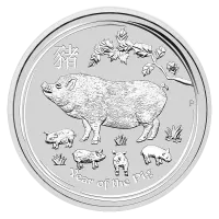 Монета "Год Свиньи", 2019 г., Серебро, 1 000 гр., проба 999.9, АВСТРАЛИЯ