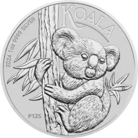 Монета "Коала", 2024 г., Серебро, 31,1 гр., проба 9999, АВСТРАЛИЯ