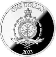 Монета «На удачу Lucky you»,  2023 г., Серебро, 17,5 гр., проба 999, НИУЭ