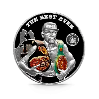 Монета "Флойд Мейвезер", 2024 г., Серебро, 31,1 гр., проба 999, САМОА